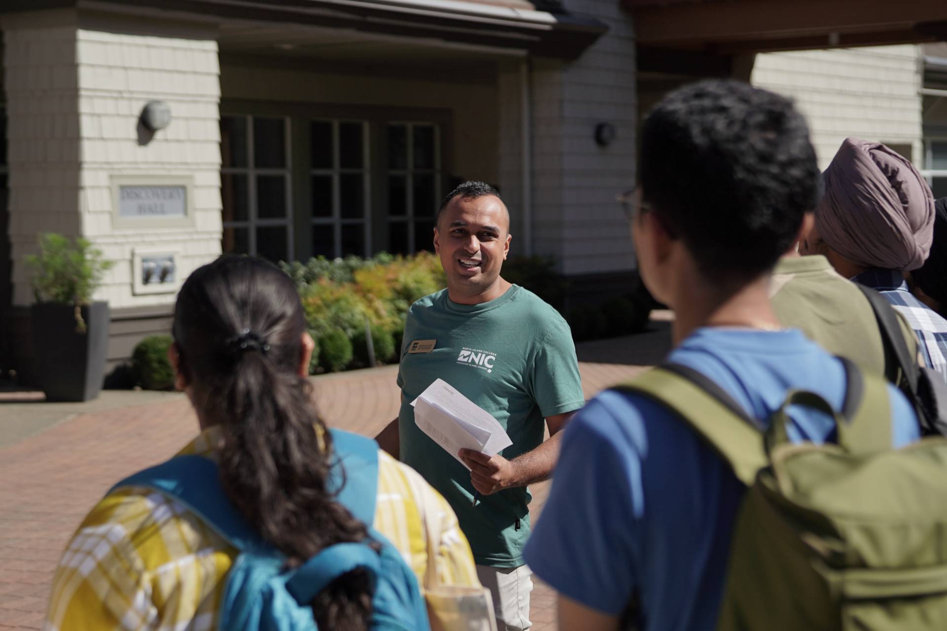 Students at Orientation event