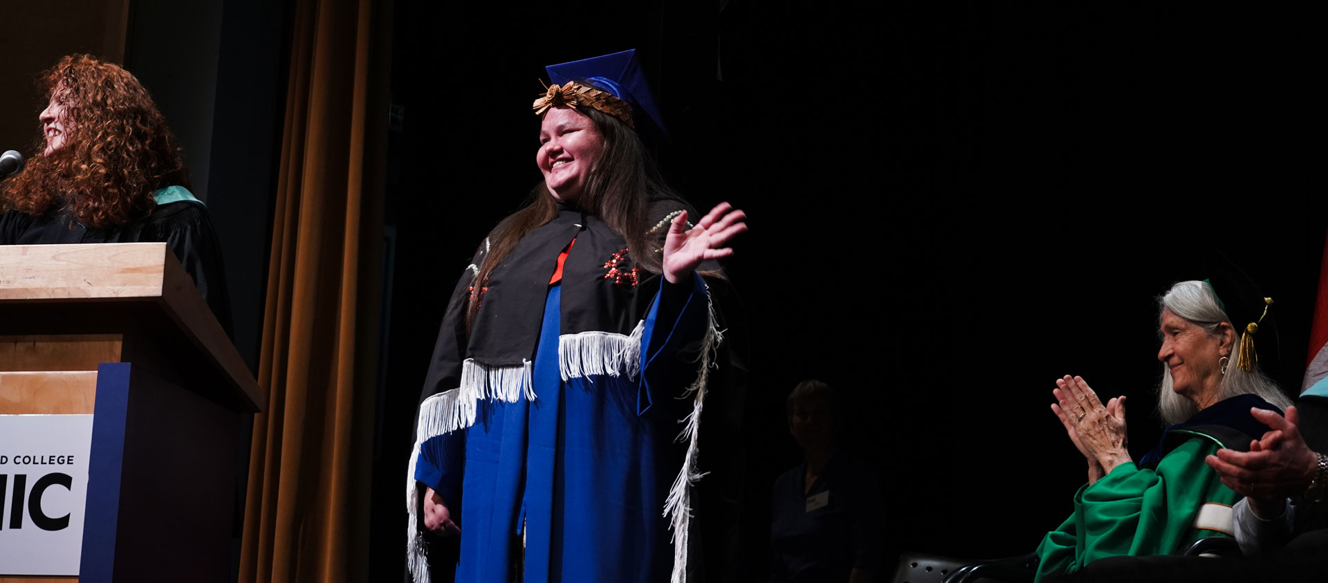 NIC health and human services graduate receives diploma at convocation ceremony.