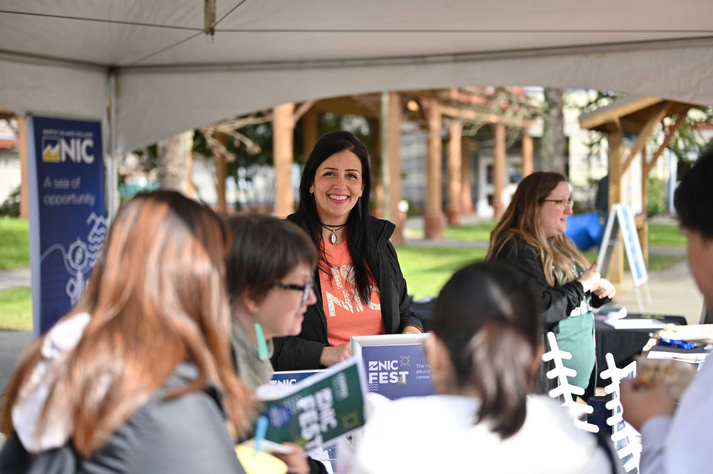 Welcome tent at NIC Fest 2024