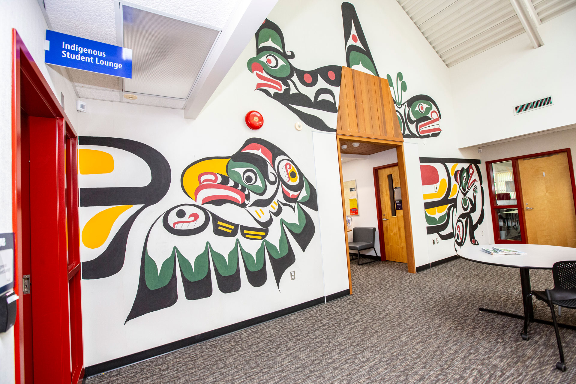 Indigenous Student lounge at the Campbell River campus